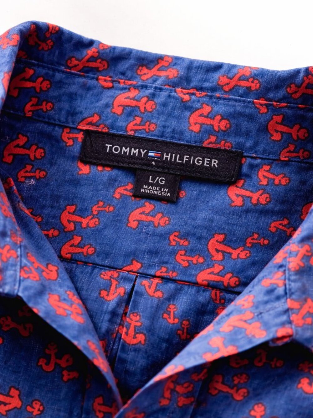 Tommy Hilfiger Dark Teal Anchor Print Tunic Shirt NWOT | High Low Hem | M - Picture 5 of 10
